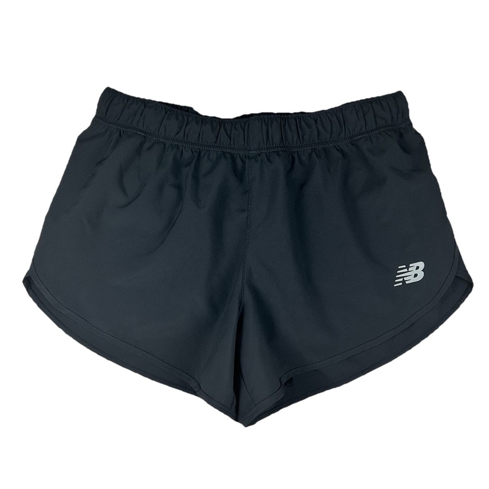 New Balance Womens NB Dry Running Shorts Black Size S Built-in Liner 3 Inseam